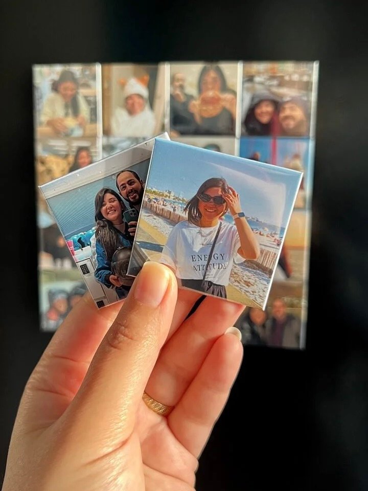 Premium Custom Photo Magnets – 5×5 cm (Set of 6 / 9 / 12 / 18)